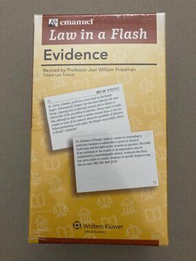 (New) Emanuel Law in a Flash (Flashcards) for Evidence